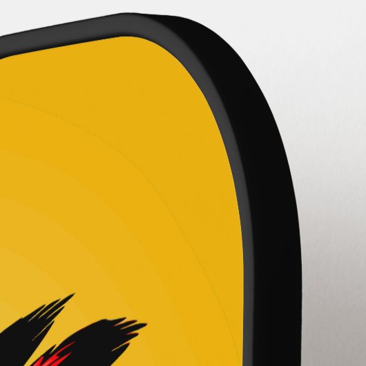 Native American Chief op wilde landschap zonsonder Pickleball Paddle (Links Detail)