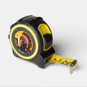 Native American Chief op wilde landschap zonsonder Rolmaat (Hoek)