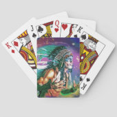 Native American Chief Palling Cards Pokerkaarten (Achterkant)
