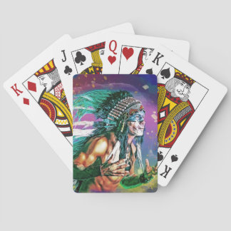 Native American Chief Palling Cards Pokerkaarten