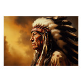 Native American Chief Perfect Poster (Voorkant)