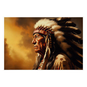 Native American Chief Perfect Poster
