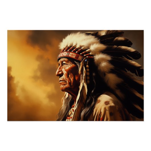 Native American Chief Perfect Poster (Voorkant)