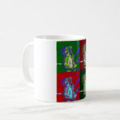 Native American Chief Pop Art Koffiemok (Voorkant links)