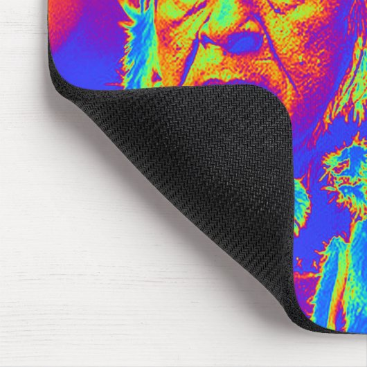 Native American Chief Pop Art Mouse Mat Muismat (Hoek)