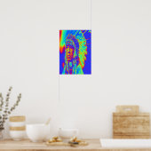Native American Chief Pop Art Poster (Keuken)