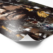 Native American Chief Portrait kunst Foto Afdruk (Hoek)