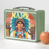 Native American Chief Powerful Portret (In situ)