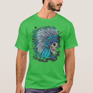 Native American Chief Skull 1 T-shirt