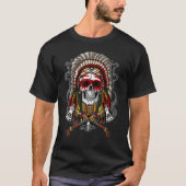 Native American Chief Skull T-shirt (Voorkant)