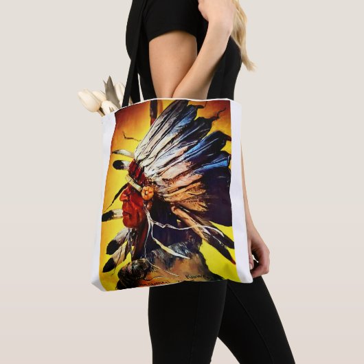 Native American Chief Tote Tote Bag (Dichtbij)