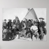Native American Chiefs Meeting with Buffalo Bill Poster (Voorkant)