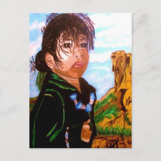 NATIVE AMERICAN CHILD BRIEFKAART (Voorkant)