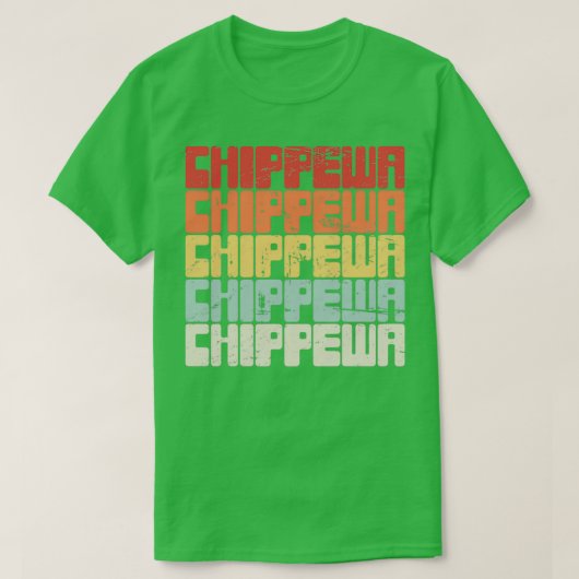 Native American Chippewa Ojibwe (2) T-shirt (Design voorkant)