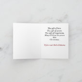 Native American Christmas Card Bedankkaart (Binnen)