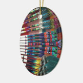 Native American Church Fans, koffiebeker, shirten Keramisch Ornament (Links)