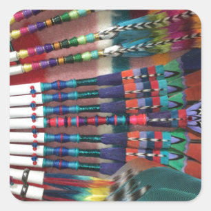 Native American Church Fans, koffiebeker, shirten Vierkante Sticker