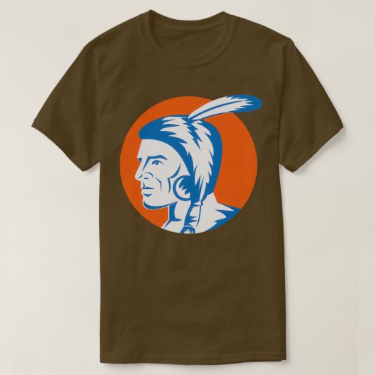 Native American Coast Salish 4 T-shirt (Design voorkant)