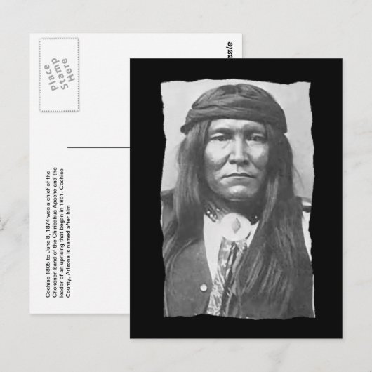  Native American Cochise Apache Briefkaart (Voorkant / Achterkant)