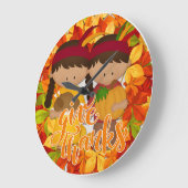 Native American Couple - Bedankt geven Grote Klok (Hoek)