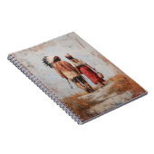 Native American Couple Spiral Notebook Notitieboek (Rechterzijde)