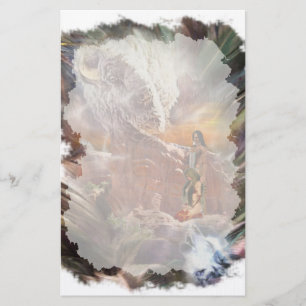 Native American Couple Stationery Briefpapier