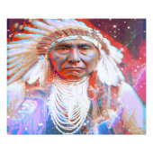 Native American Crazy Horse Foto Afdruk (Voorkant)