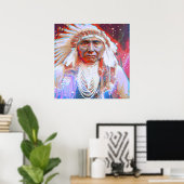 Native American Crazy Horse Poster (Thuiskantoor)
