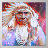 Native American Crazy Horse Poster (Voorkant)