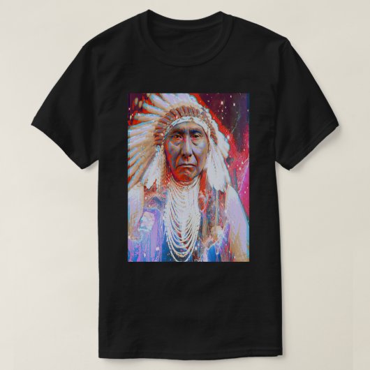 Native American Crazy Horse T-shirt (Design voorkant)