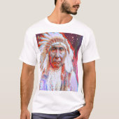 Native American Crazy Horse T-shirt (Voorkant)