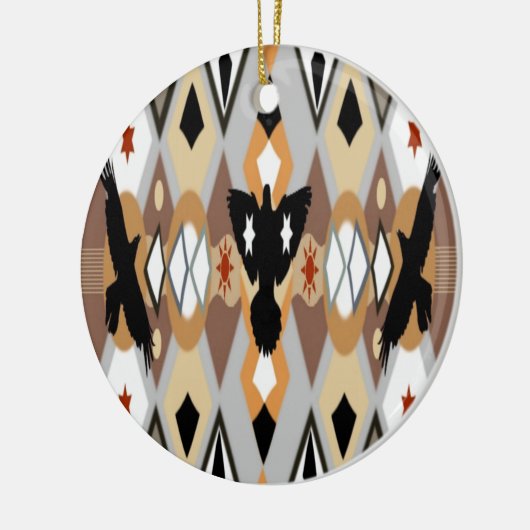 Native American Crow Ornament (Links)