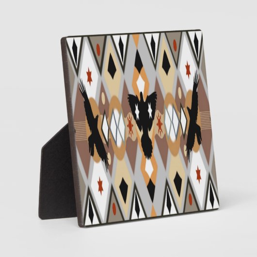 Native American Crow Plaque Fotoplaat (Voorkant)