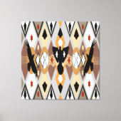 Native American Crow Stretched Canvas Print (Voorkant)