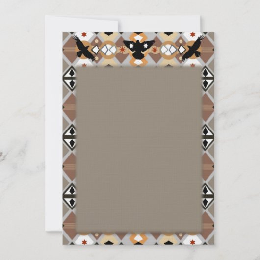 Native American Crow Uitnodiging (Voorkant)