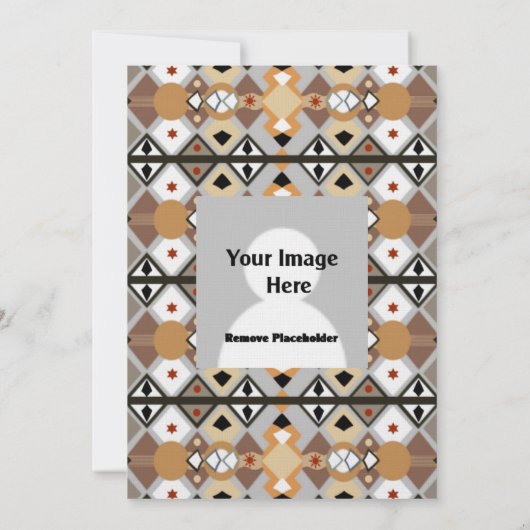 Native American Crow Uitnodiging (Achterkant)