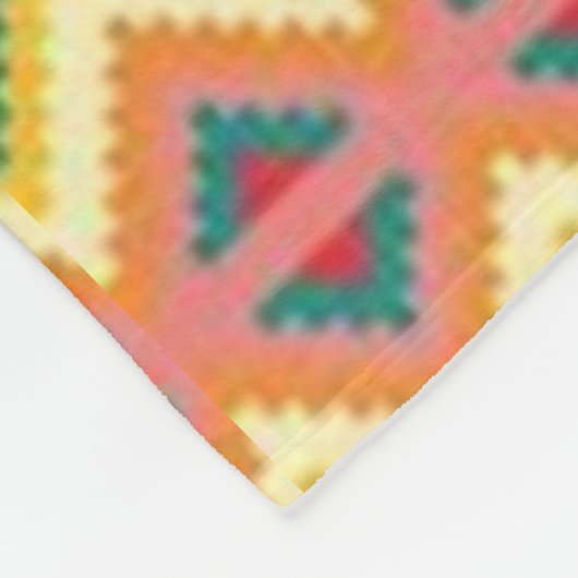 Native American Crow Warrior Fleece Deken (Hoek)