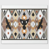 Native American Crow Wrapping Paper Cadeaupapier (Vlak)