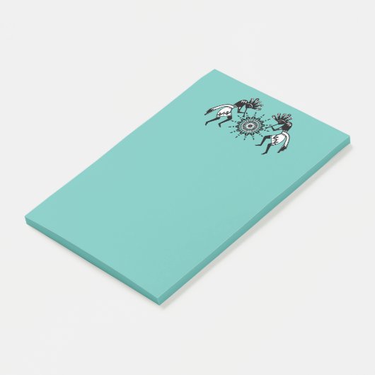 Native American Culture - Sun Dancing Kokopelli 1 Post-it® Notes (Schuin)