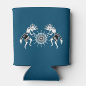 Native American Culture - Sun Dancing Kokopelli 2 Blikjeskoeler (Achterkant)