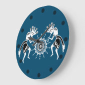 Native American Culture - Sun Dancing Kokopelli 2 Grote Klok (Hoek)