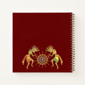 Native American Culture - Sun Dancing Kokopelli 3 Notitieboek (Achterkant)