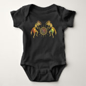 Native American Culture - Sun Dancing Kokopelli 3 Romper (Voorkant)