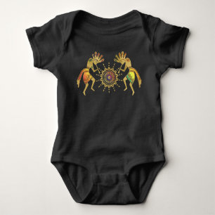 Native American Culture - Sun Dancing Kokopelli 3 Romper