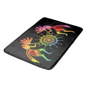 Native American Culture - Sun Dancing Kokopelli 4 Badmat (Gekanteld)