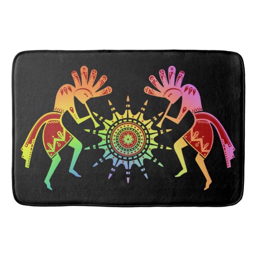 Native American Culture - Sun Dancing Kokopelli 4 Badmat (Voorkant)