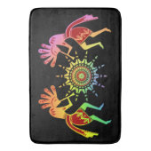Native American Culture - Sun Dancing Kokopelli 4 Badmat (Voorkant Verticaal)