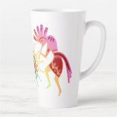 Native American Culture - Sun Dancing Kokopelli 4 Latte Mok (Rechts)