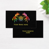 Native American Culture - Sun Dancing Kokopelli 4 Visitekaartje (Bureau)