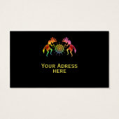 Native American Culture - Sun Dancing Kokopelli 4 Visitekaartje (Achterkant)